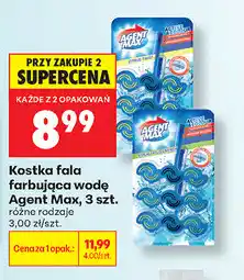 Biedronka Kostka fala farbująca wodę Agent Max oferta