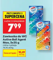 Biedronka Zawieszka do WC Active Ball Agent Max oferta