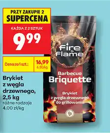 Biedronka Brykiet z węgla drzewnego Fire & Flame oferta