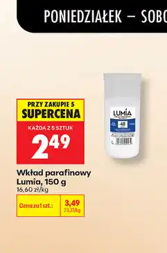 Biedronka Wkład parafinowy Lumia oferta