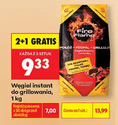 Biedronka Węgiel instant do grillowania Fire Flame oferta