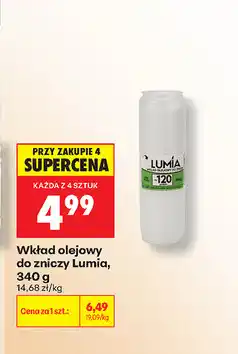 Biedronka Wkład olejowy do zniczy Lumia oferta
