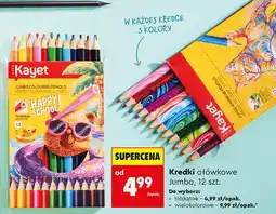 Biedronka Kayet Kredki tęczowe Jumbo oferta