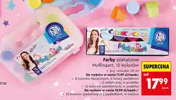 Biedronka Farby plakatowe Muffinaart, 12 kolorów oferta