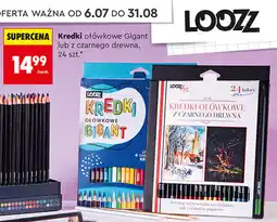 Biedronka Loozz Kredki ołówkowe Gigant lub z czarnego drewna oferta