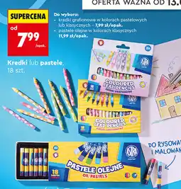 Biedronka Kredki lub pastele oferta