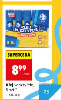 Biedronka Klej w sztyfcie Astra, 5 szt oferta