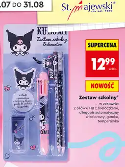 Biedronka Kuromi Zestaw szkolny 5 elementów oferta