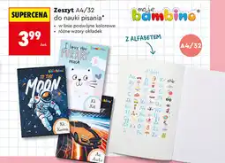 Biedronka Zeszyt A4/32 do nauki pisania Moje Bambino oferta