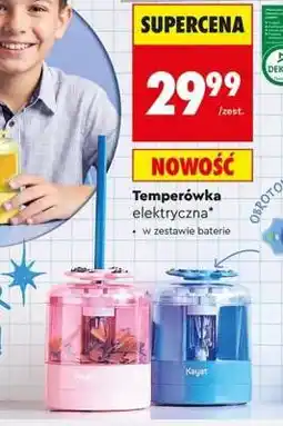 Biedronka Temperówka elektryczna oferta