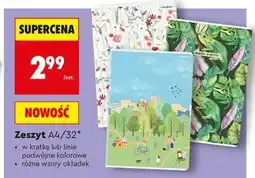 Biedronka Zeszyt A4/32 oferta