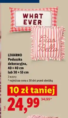 Lidl Poduszka dekoracyjna Livarno 40x40 cm oferta