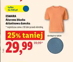 Lidl Ażurowa bluzka dzianinowa damska Esmara oferta