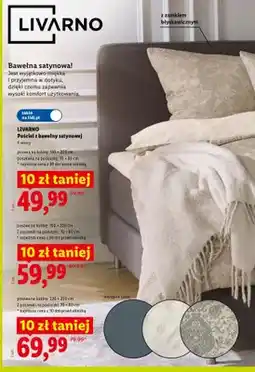 Lidl Pościel z bawełny satynowej Livarno 140x200 cm oferta