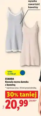 Lidl Koszula nocna damska Esmara oferta