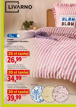 Lidl Pościel satynowa z mikrowłókna Livarno 140x200 cm oferta