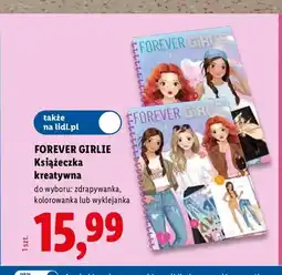 Lidl Książeczka kreatywna zdrapywanka Forever Girlie oferta