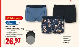 Lidl Bokserki z bawełną Esmara Men 3-pak oferta