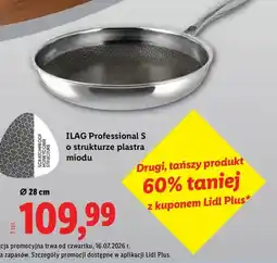 Lidl Patelnia ze stali szlachetnej Silvercrest o strukturze plastra miodu Ø 28 cm oferta