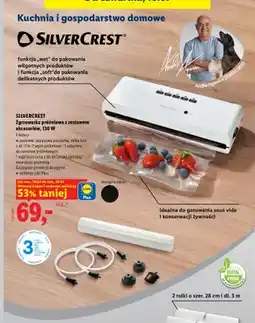 Lidl Zgrzewarka próżniowa z zestawem akcesoriów Silvercrest 130W oferta