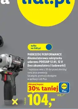 Lidl Akumulatorowa zakrętarka udarowa Parkside Performance oferta
