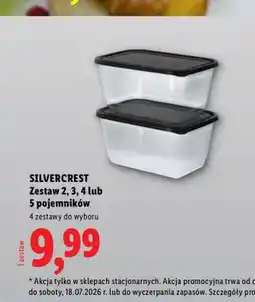 Lidl Zestaw 2 pojemników Silvercrest oferta