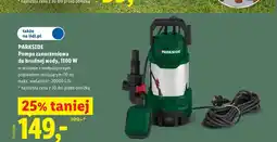 Lidl Pompa zanurzeniowa do brudnej wody PARKSIDE oferta