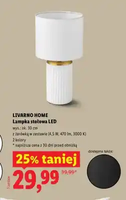 Lidl Lampka stołowa LED Livarno Home oferta