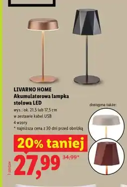 Lidl Akumulatorowa lampka stołowa LED Livarno Home oferta