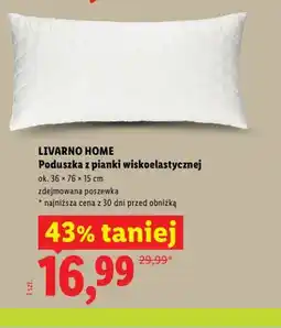 Lidl Poduszka z pianki wiskoelastycznej Livarno Home oferta