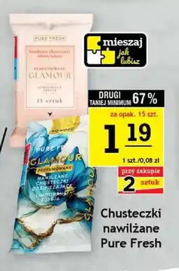 Gram Market Chusteczki nawilżane Pure Fresh Glamour różowe 15-pak oferta