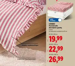 Lidl LIVARNO Prześcieradło dżersejowe z gumką oferta
