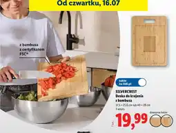 Lidl SILVERCREST Deska do krojenia z bambusa oferta