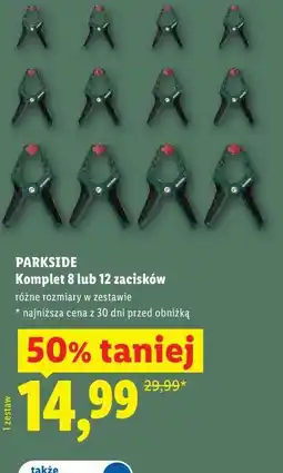 Lidl PARKSIDE Komplet 8 lub 12 zacisków oferta