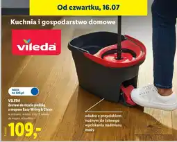 Lidl VILEDA Zestaw do mycia podłóg z mopem Easy Wring & Clean oferta