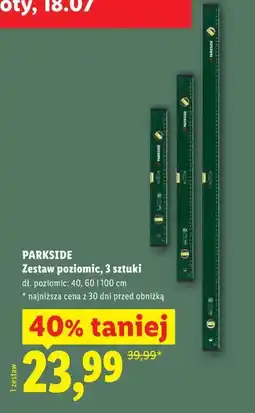 Lidl PARKSIDE Zestaw poziomic, 3 sztuki oferta
