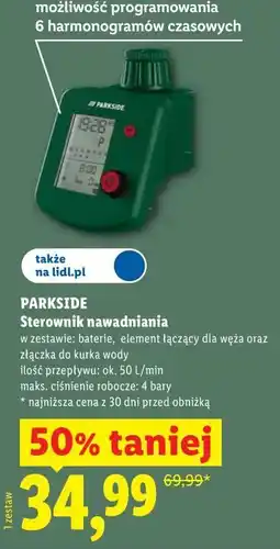 Lidl PARKSIDE Sterownik nawadniania oferta