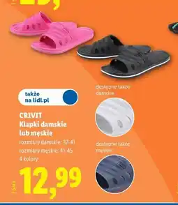 Lidl CRIVIT Klapki damskie lub męskie oferta