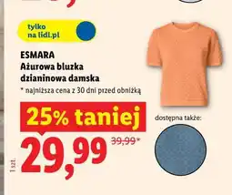 Lidl ESMARA Ażurowa bluzka dzianinowa damska oferta