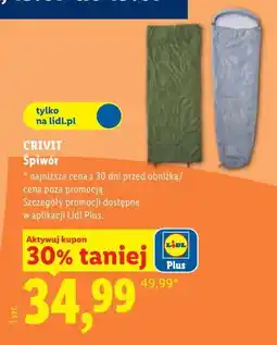 Lidl CRIVIT Śpiwór oferta