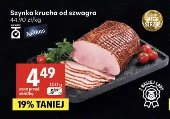 Delikatesy Centrum Szynka krucha od szwagra Krakus oferta