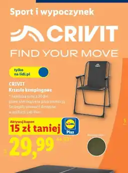 Lidl CRIVIT Krzesło kempingowe oferta