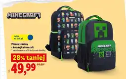 Lidl Plecak szkolny z kolekcji Minecraft oferta