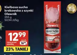 Delikatesy Centrum Kiełbasa sucha krakowska z szynki Olewnik oferta