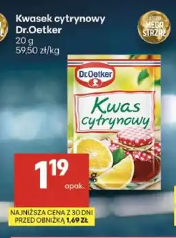 Delikatesy Centrum Kwasek cytrynowy Dr.Oetker oferta