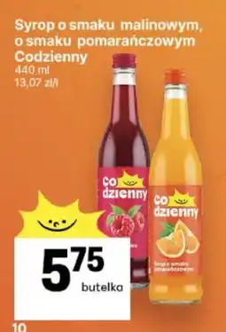 Delikatesy Centrum Syrop o smaku malinowym, o smaku pomarańczowym Codzienny oferta
