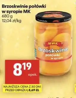 Delikatesy Centrum Brzoskwinie połówki w syropie MK oferta
