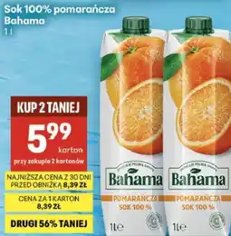 Delikatesy Centrum Sok 100% pomarańcza Bahama oferta
