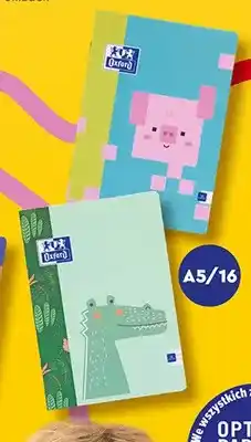 Biedronka Zeszyt Oxford A5/16 Zoo Blocks oferta