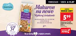 Biedronka Makaron fusillli niskie IG Pastani oferta